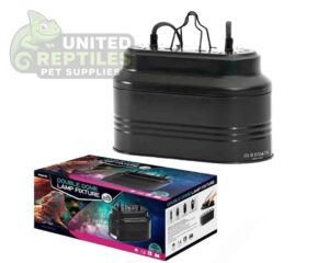 Dual Deep Dome Reptile Lamp Fixture