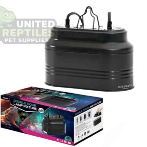 Dual Deep Dome Reptile Lamp Fixture