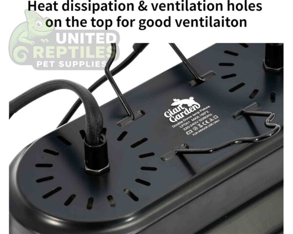 Dual Deep Dome Reptile Lamp Fixture