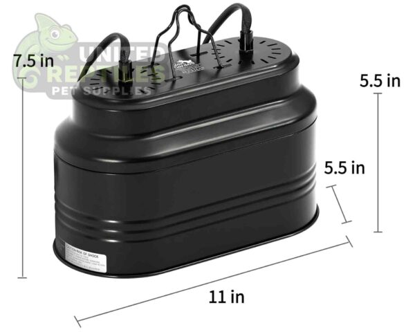 Dual Deep Dome Reptile Lamp Fixture