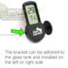 abstract hexagonal shape with lizard inside Giangarden Digital Thermometer/Hygrometer