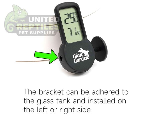 abstract hexagonal shape with lizard inside Giangarden Digital Thermometer/Hygrometer