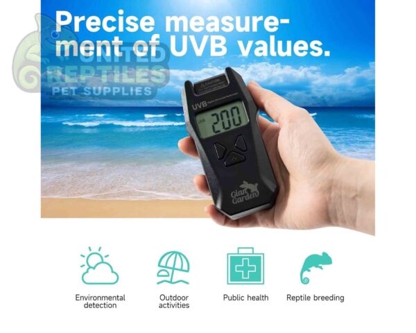 Giangarden UVB UVI Meter Handheld Digital Radiometer for Reptiles