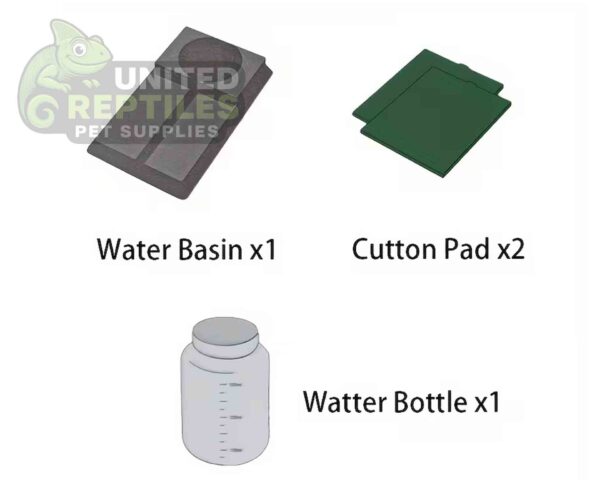 abstract hexagonal shape with lizard inside Giangarden WA-F05 Reptiles & Insects Reservoir