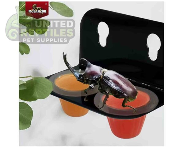 abstract hexagonal shape with lizard inside Mclanzoo Flavored Jelly Insect Food