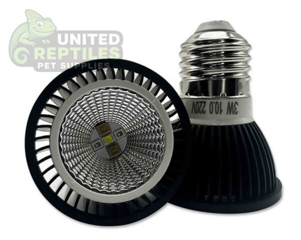 abstract hexagonal shape with lizard inside Nomoy ND-26 10.0 LED 3w UVB lights Black UVB10.0