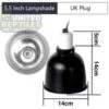 5.5-inch Deep Dome Lamp Fixture