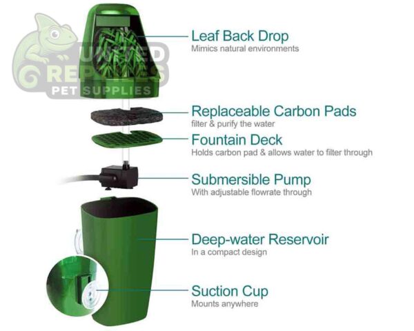 abstract hexagonal shape with lizard inside Giangarden WA-D01 Drinking Fountain