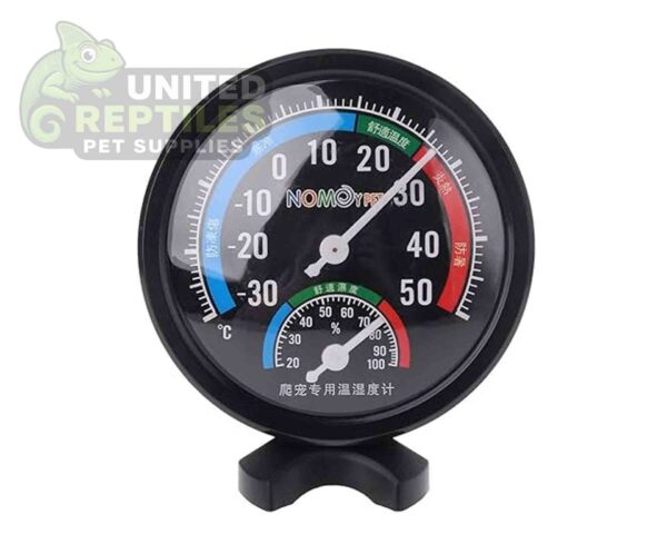 abstract hexagonal shape with lizard inside NFF-02 Thermometer & Hygrometer