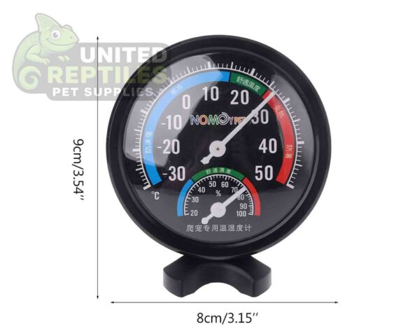 abstract hexagonal shape with lizard inside NFF-02 Thermometer & Hygrometer