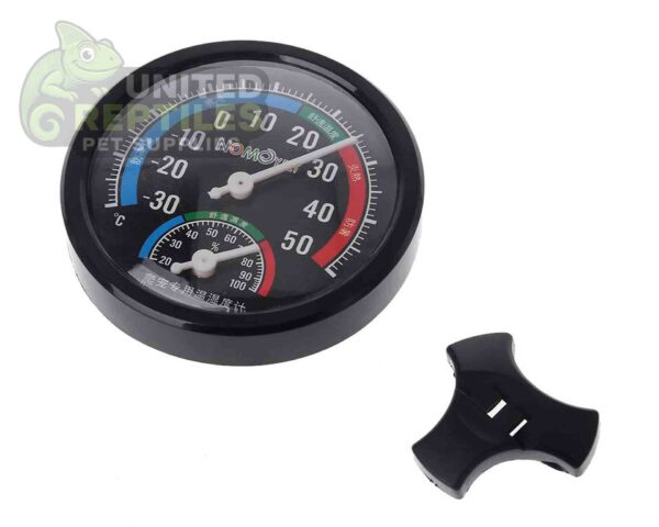 abstract hexagonal shape with lizard inside NFF-02 Thermometer & Hygrometer