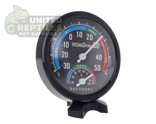 abstract hexagonal shape with lizard inside NFF-02 Thermometer & Hygrometer