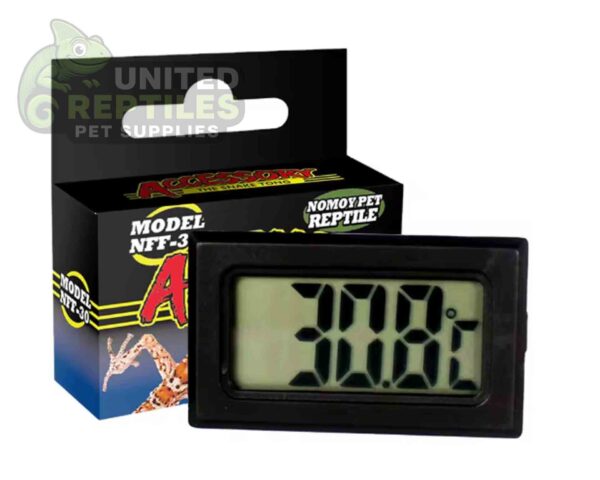 abstract hexagonal shape with lizard inside Wireless Digital Reptile Thermometer