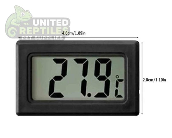 abstract hexagonal shape with lizard inside Wireless Digital Reptile Thermometer