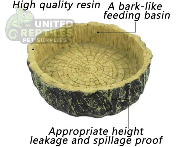 Circular Resin Food Water Bowl