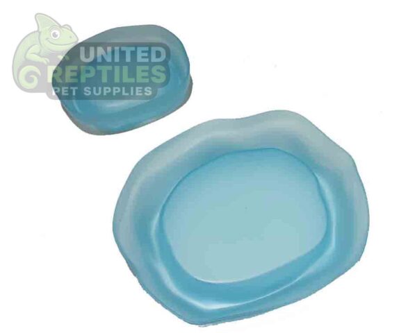 abstract hexagonal shape with lizard inside Glow In The Dark Reptile Food/Water Combo