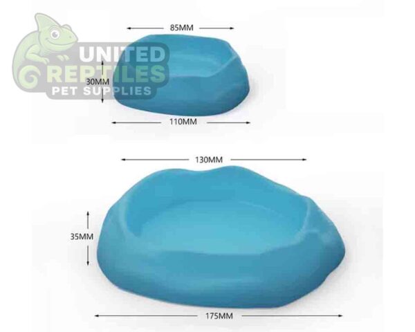 abstract hexagonal shape with lizard inside Glow In The Dark Reptile Food/Water Combo