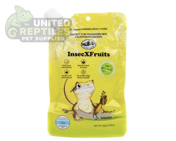 abstract hexagonal shape with lizard inside InsecXFruits 80g