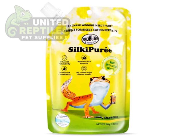 abstract hexagonal shape with lizard inside Silkipurée 80g