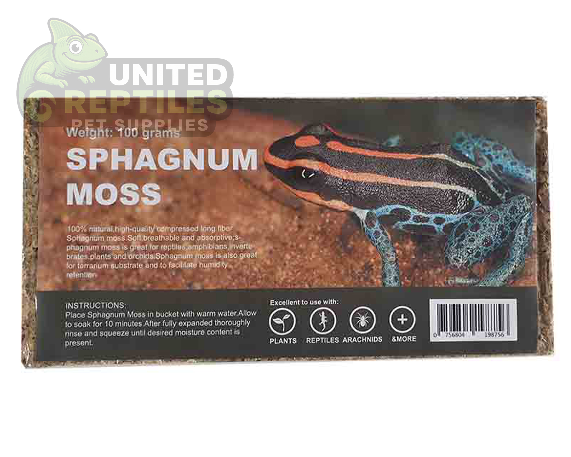 100g Sphagnum Moss Compressed Brick - Image 2