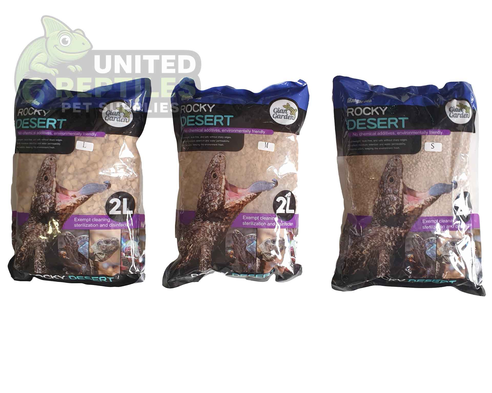 abstract hexagonal shape with lizard inside Giangarden CS16S ROCKY DESERT 2L