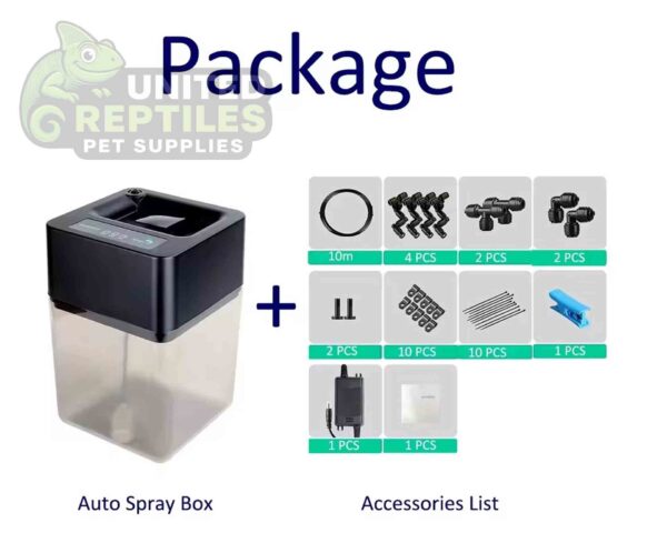 abstract hexagonal shape with lizard inside MIUS Rain Box 12L (1-4 Nozzle's)