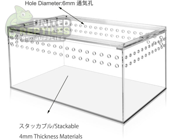 Magnetic Acrylic Reptile Box