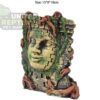 abstract hexagonal shape with lizard inside Maya Mask Decoration