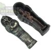 abstract hexagonal shape with lizard inside NS-93 Resin Mummy
