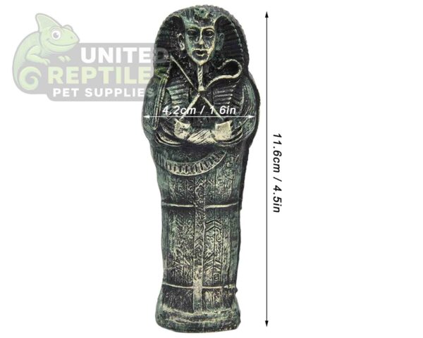 abstract hexagonal shape with lizard inside NS-93 Resin Mummy
