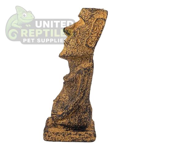 abstract hexagonal shape with lizard inside NS-97 Ancient Easter Island Stone Head Statue