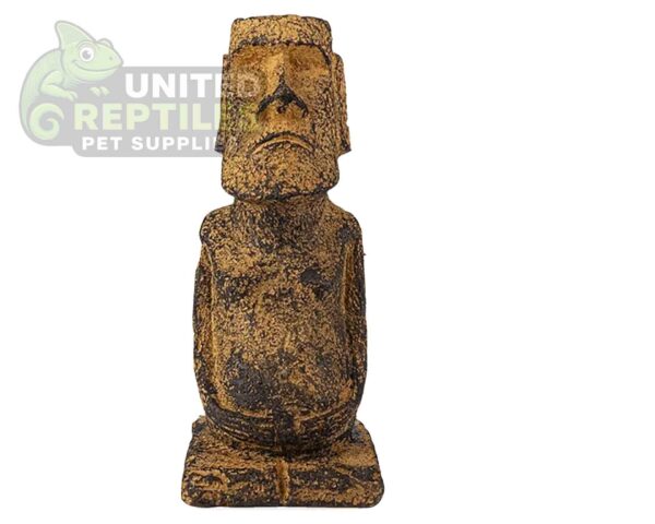 abstract hexagonal shape with lizard inside NS-97 Ancient Easter Island Stone Head Statue