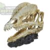 abstract hexagonal shape with lizard inside NS117 Bird Head Resin Skull
