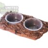NS-140 Resin food and water double bowl