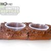 NS-140 Resin food and water double bowl