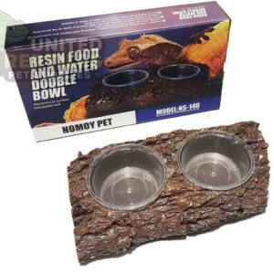 NS-140 Resin food and water double bowl