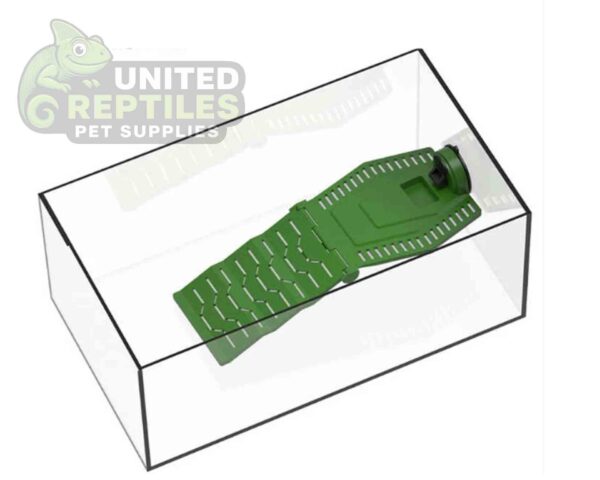 abstract hexagonal shape with lizard inside Turtle Basking Ramps for Aquarium, Tortoise Tank Ramp