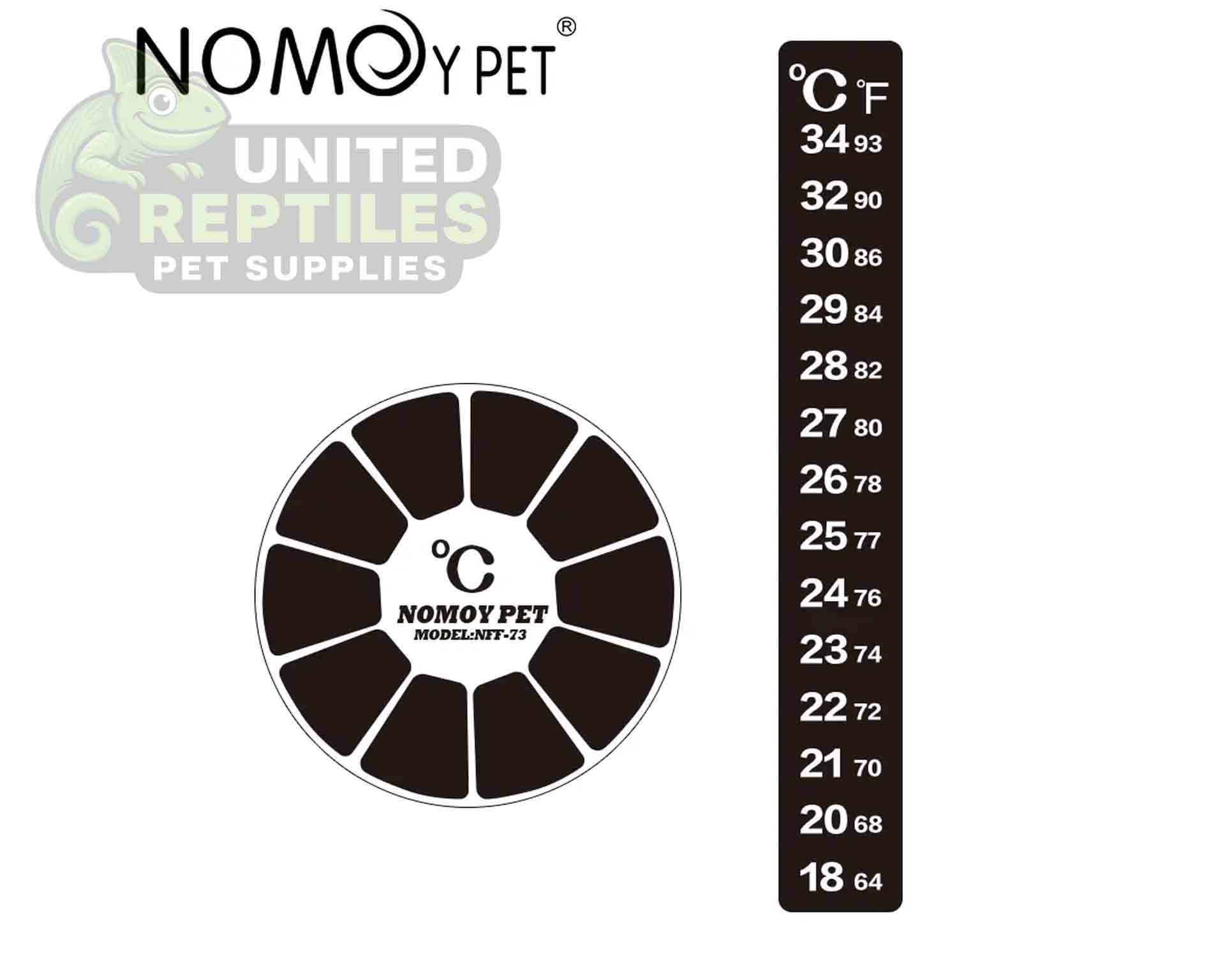 Nomoy Round / Stick Thermometer Sticker NFF-72/73