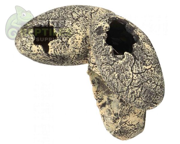 abstract hexagonal shape with lizard inside Nomoy NS-113 Resin Dino Eggs Hideout