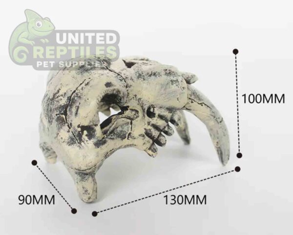 abstract hexagonal shape with lizard inside Nomoy NS-120 Resin Monster Teeth