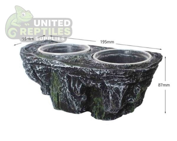 NS-142 Resin food and water double bowl