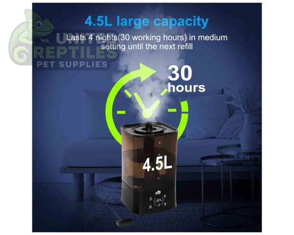 abstract hexagonal shape with lizard inside Reptile Fogger Mister Tank 4.5L