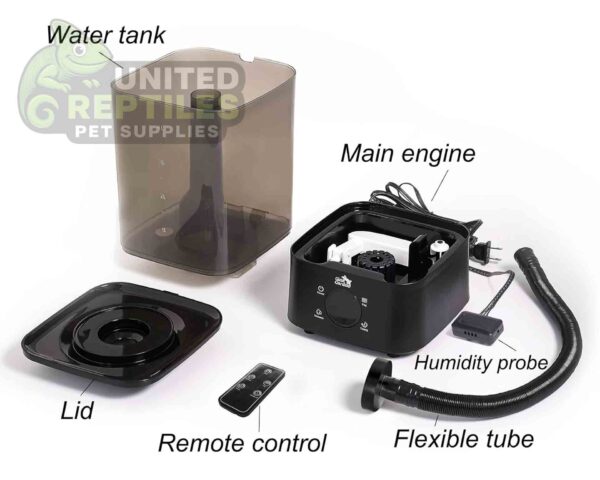 abstract hexagonal shape with lizard inside Reptile Fogger Mister Tank 4.5L