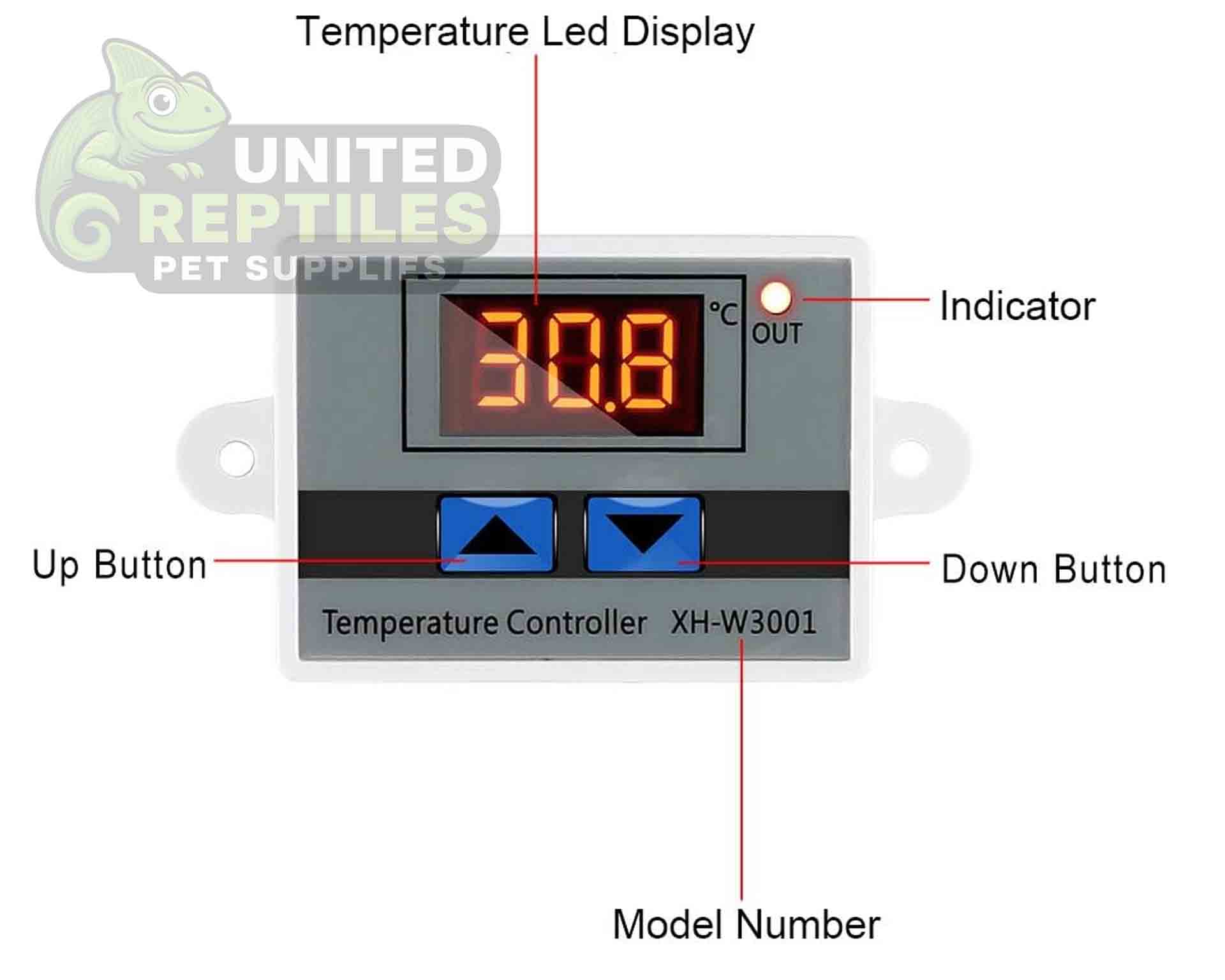 Digital LED Temperature Controller Module, XH-W3001 Thermostat - Image 7