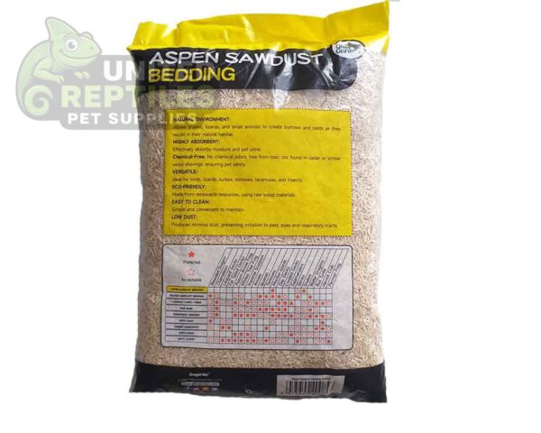 abstract hexagonal shape with lizard inside Aspen Snake Bedding 4L