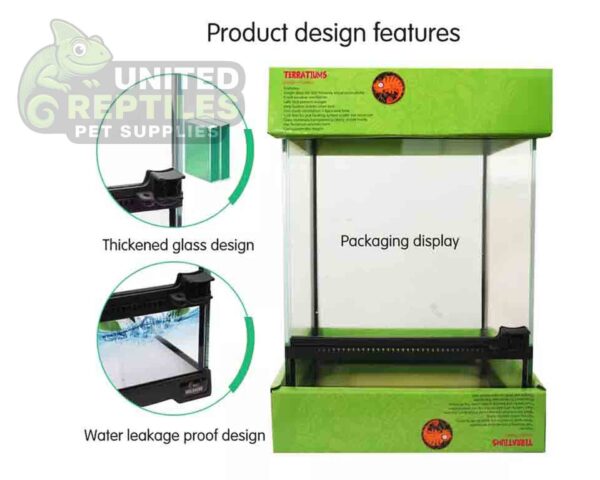 Mclanzoo Glass Terrarium Dual Doors