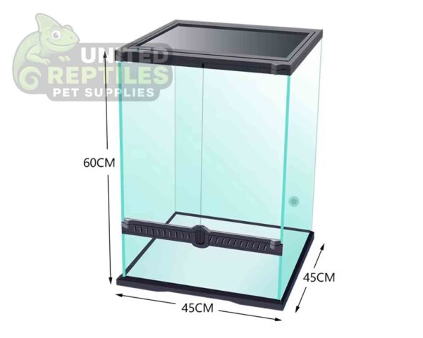 Mclanzoo Glass Terrarium Dual Doors