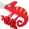 Squeaky Chameleon Rope Dog Toy (26cm) - Plush Chew & Tug Toy