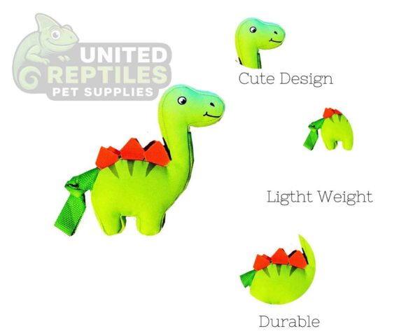 Dinosaur Squeaky Dog Plush Durable Chew Toy Small Interactive Puppies Dog