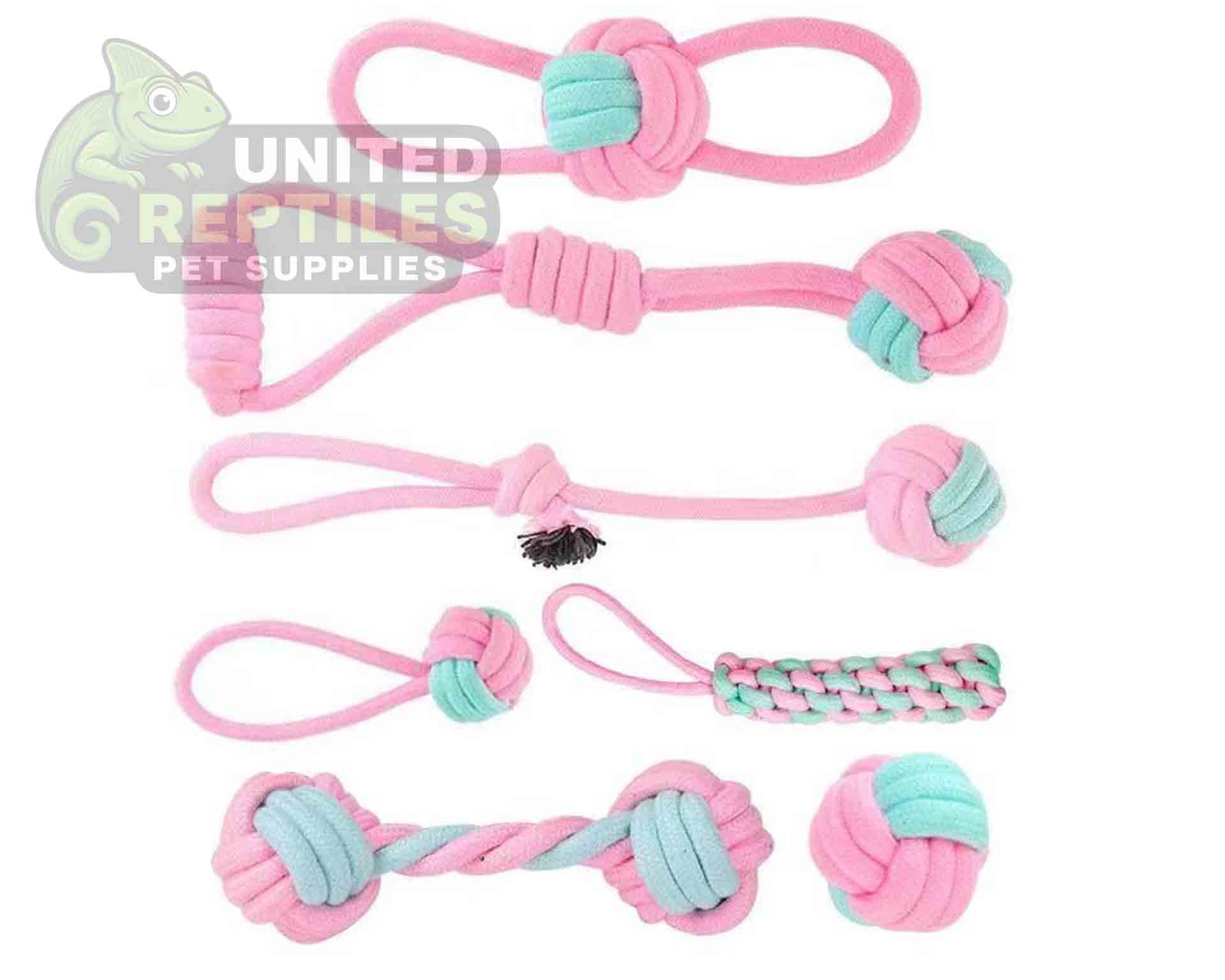 7 Piece Cotton Rope Toy Set - Image 3